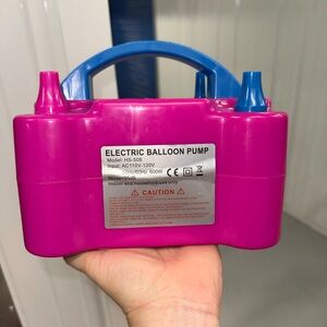 Electric Balloon Pump - Pink and Blue